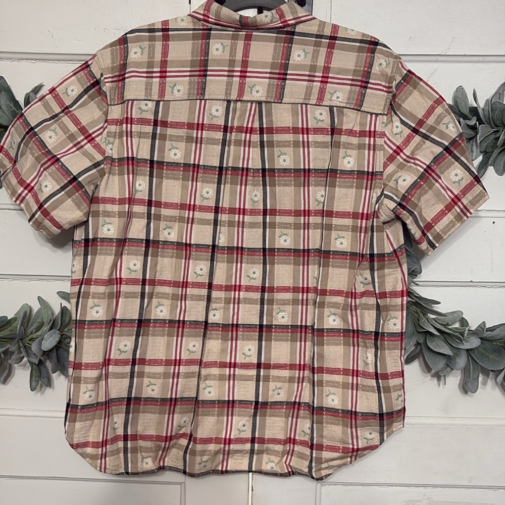 Vintage Classic Elements Plaid Top - image 5